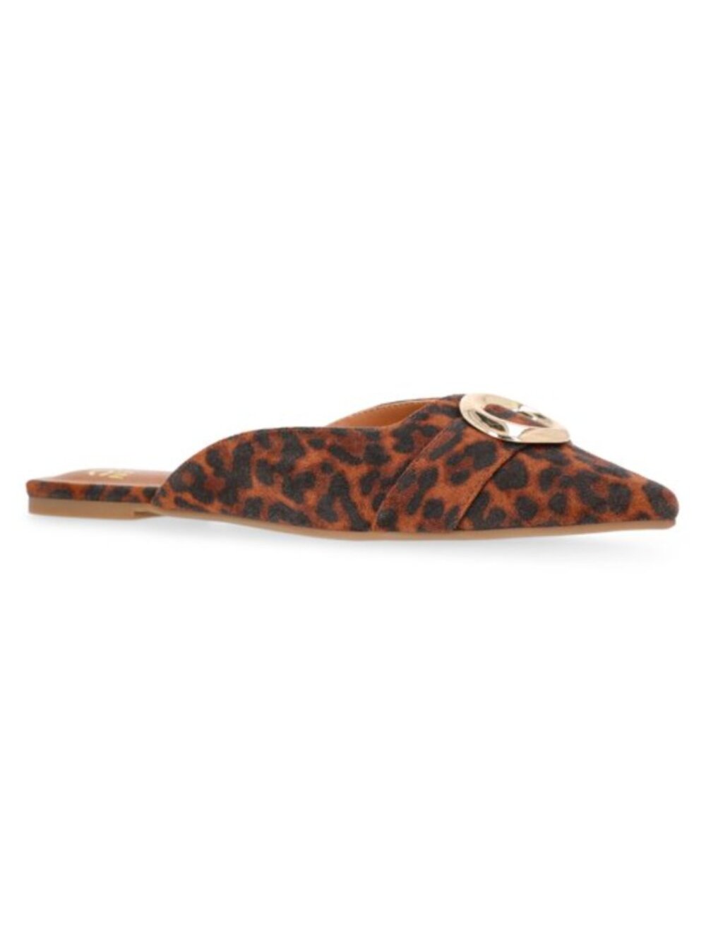 Madden NYC Women's Pointed Toe Leopard Mules